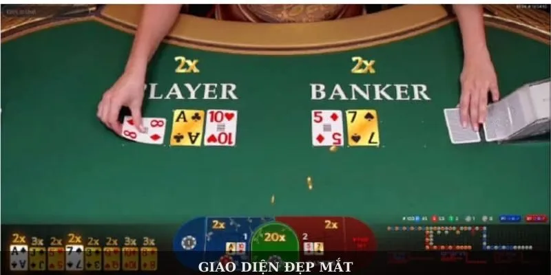 Minh họa cách tính điểm và luật rút bài Baccarat tại 69VN